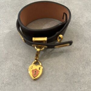 Juicy couture bracelet with heart lock charm